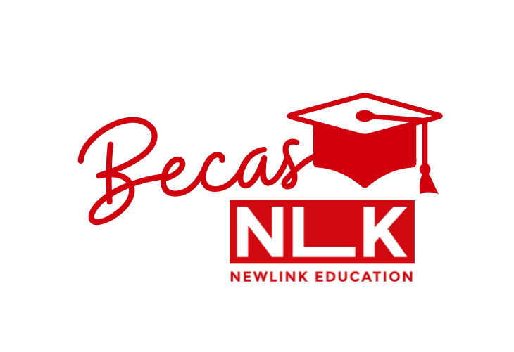 Logo Becas Newlink Rojo